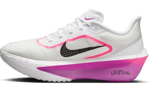 Nike Zoom Fly 6 Women's Road Running Shoe FN8455, White Black Vivid Grape Hyper Pink, 39 EU