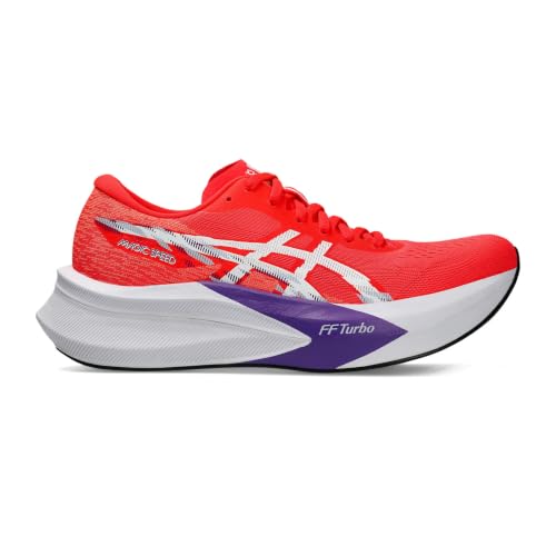 ASICS Women's Magic Speed 4 Trainers, Flash Red White, 5.5 US