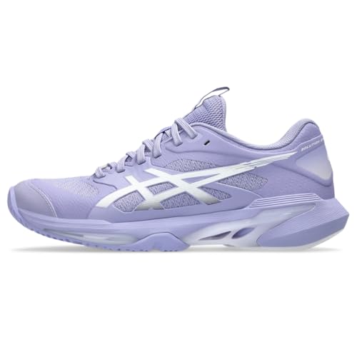 ASICS Women's Solution Speed FlyteFoam 4 Clay Tennis Shoes, 8, Bluebell/White