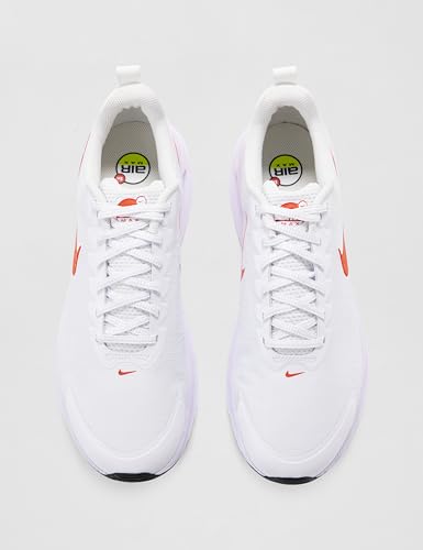 Nike Men's Air Max Nuaxis, White/Picante Red-Black, 10