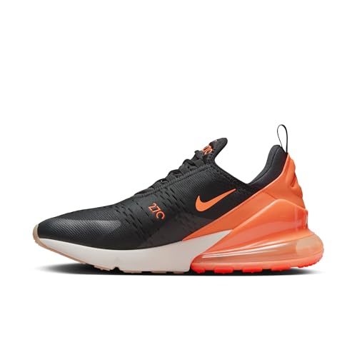Nike Air Max 270 Men's Shoes (AH8050-030, Black/Bright Crimson/Phantom/Total Orange) Size 7.5