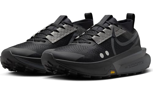 Nike Zegama 2 Men's Trail Running Shoes (FD5190-002, Black/Velvet Brown/Metallic Platinum/Anthracite) Size 10