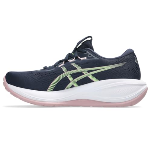 ASICS Women's Gel-Cumulus 28 Running Shoes, 7.5, Midnight/Illuminate Green