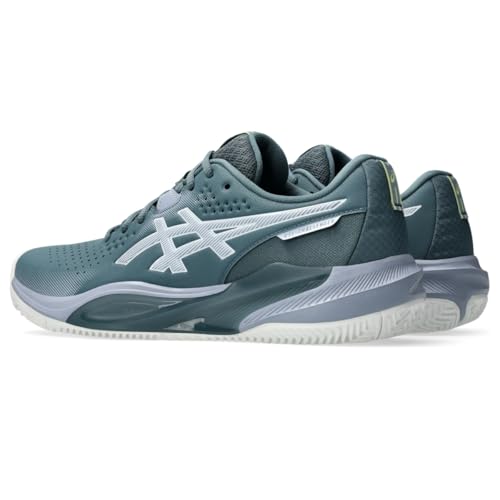 ASICS Men's Gel-Challenger 15 Clay Tennis Shoes, 14, IRONCLAD/Grey Blue