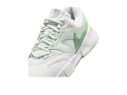 Nike Womens, Court Lite 4, White/Steam/Barely Green, 9.5 Medium