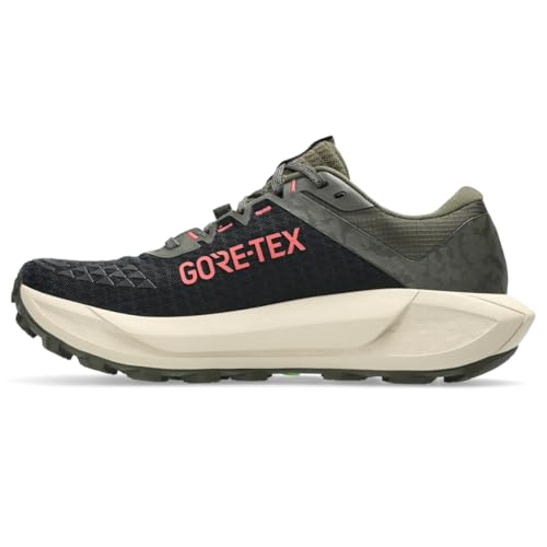 ASICS Women's Gel-Trabuco 13 GTX Running Shoe, 8, Black/Lemongrass