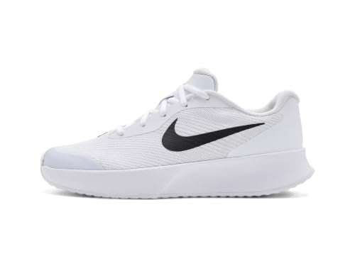 Nike Women's Vapor Lite 3 Hard Court Tennis Shoes, White/Black, 8
