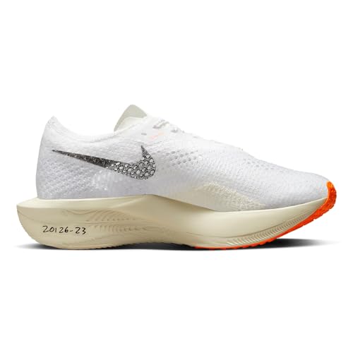 Nike Women's ZoomX VaporFly 3 Road Racing Shoes (10 US, White/Black/Phantom)