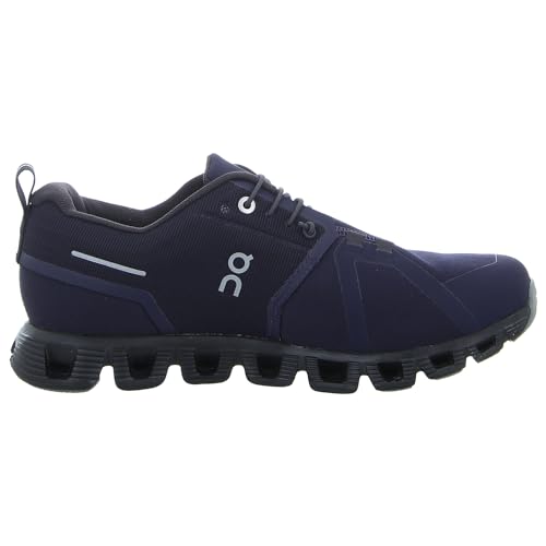 On Men's Cloud 5 Waterproof Running Shoes, Midnight/Magnet, 9 US