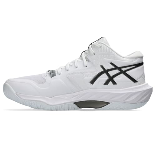 ASICS Men's Sky Elite FF MT 4 Volleyball Shoes, 9.5, White/Black