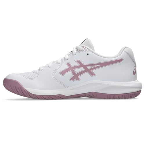 ASICS Women's Gel-Dedicate 9 Tennis Shoes, 7, White/Taro Purple