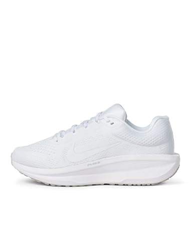 Nike Women's Winflo 11 Road Running Shoes, White/White-Photon Dust, 8