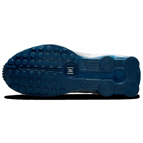 Nike Shox R4 Brasil - Men's (Metallic Silver/Court Blue/White) Size 10