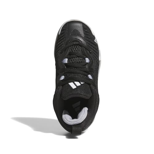 adidas Unisex-Kids Initiation J, Black/Halo Silver/White, 3.5