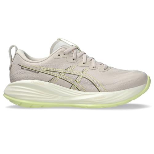 ASICS Women's Gel-Cumulus 27 Running Shoes, 7.5, Mineral Beige/Huddle Yellow