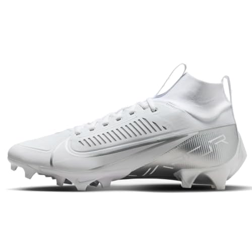 Nike Vapor Edge Pro 360 2 Men's Football Cleats (DA5456-102,White/Metallic Silver-White) Size 16