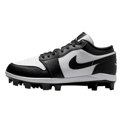Jordan 1 Retro MCS Low Men's Baseball Cleats (White/Black/Black) Size 9
