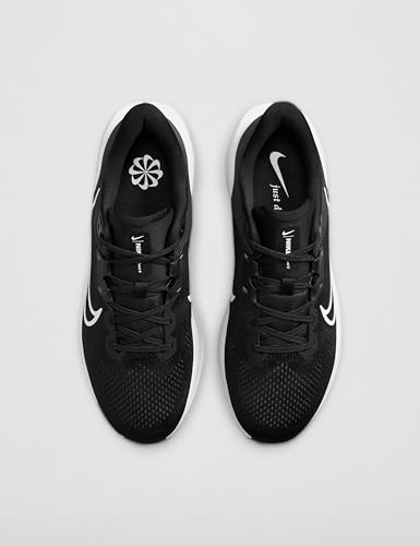 Nike Men's Quest 6 Road Running Shoes, Black/White-Iron Grey, 11