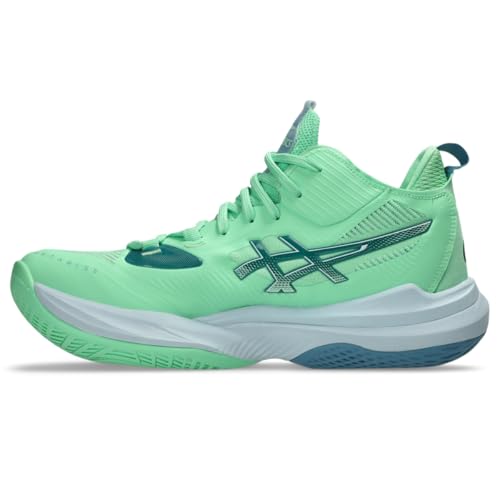 ASICS Men's METARISE 2 Volleyball Shoes, 10.5, Menthol/SABA Blue