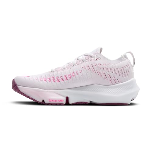 Brooks Women’s Glycerin Flex Neutral Running & Walking Shoe - White/Cyber Pink/Argyle - 8.5 Medium