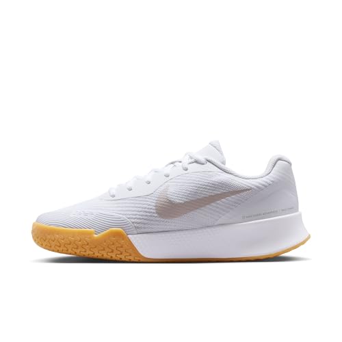 Nike Women's Vapor Lite 3 Hard Court White/Light Orewood Brown/Summit White 12 Medium