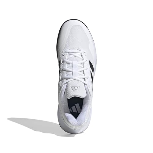 adidas Men's Gamecourt 2 M, White/Black/Silver Metallic, 11