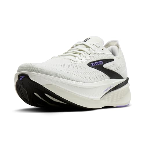 Brooks Men’s Hyperion Max 4 Neutral Running Shoe - Grey/Black/Purple Hebe - 12 Medium