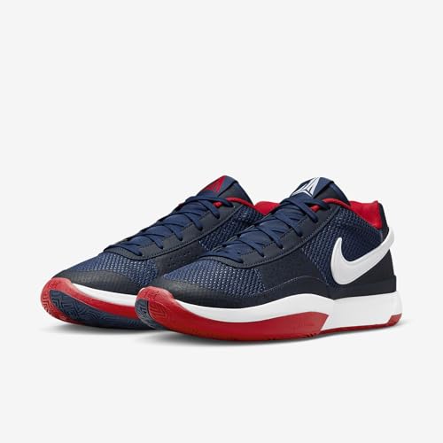 Nike Ja 1 Basketball Shoes (FQ4796-403, Midnight Navy/University Red/White) Size 11