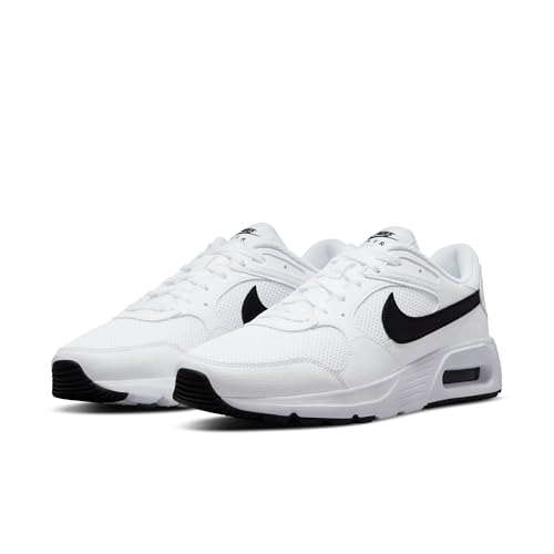 Nike Men's Air Max SC Shoes, White/Black-White, 8