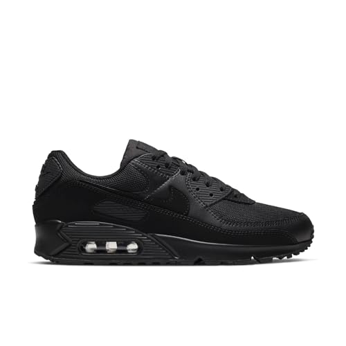 Nike Air Max 90, Men's Running Shoes, Black Black White, 43 EU