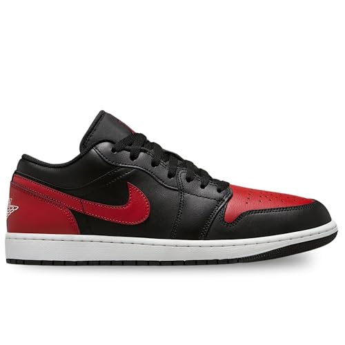 Nike Air Jordan 1 Low Men's Trainers in Black Varsity Red Summit White