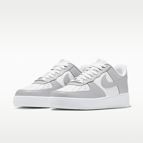 Nike Air Force 1 '07 Men's Shoes (White/White/Light Smoke Grey/Light Grey) Size 11.5