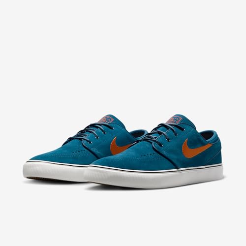 Nike SB Zoom Janoski OG+ Skate Shoes (Blue Force/Blue Force/Summit White/Campfire Orange) Size 8.5