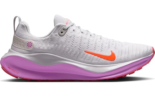 Nike InfinityRN 4 Men's Road Running Shoes (DR2665-011, Vast Grey/Hyper Violet/Bright Crimson) Size 10
