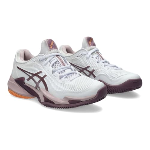 ASICS Women's Court Ff 3 Clay Trainers, White Soothing Sea, 5.5 US