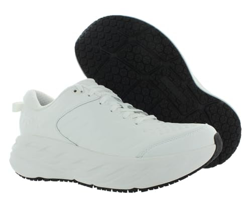 Hoka Women's Bondi Slip Resistant Frost/Frost 9 Medium
