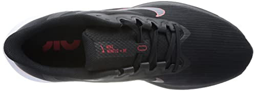 Nike Men's Air Winflo 9 Running Shoes, Black/University Red, 10.5