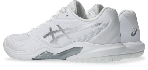 ASICS Women's Gel-Dedicate 9Tennis Shoes, White Pure Silver, 9 US
