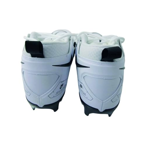 Nike Men's Alpha Menace Pro 3 Football Cleats, White/White/White/Black, 11.5