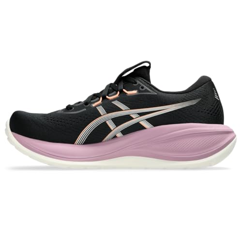 ASICS Women's Gel-Cumulus 28 Running Shoes, 9, Black/Taro Purple