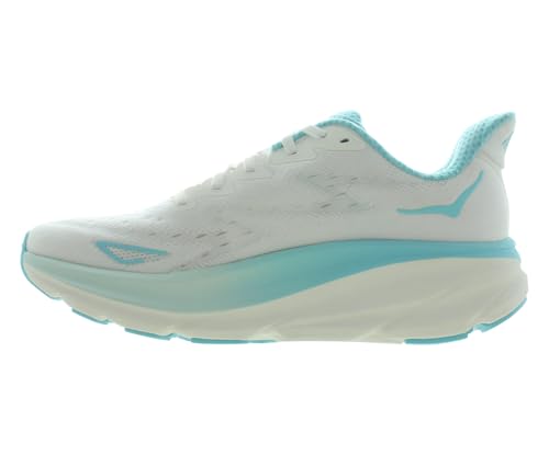 HOKA Clifton 9 Womens Shoes Size 8, Color: Frost/Rose Gold