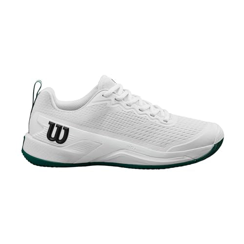 WILSON Rush Pro 4.5 Men's Tennis Shoe, White/Aventurine, Size 10.5