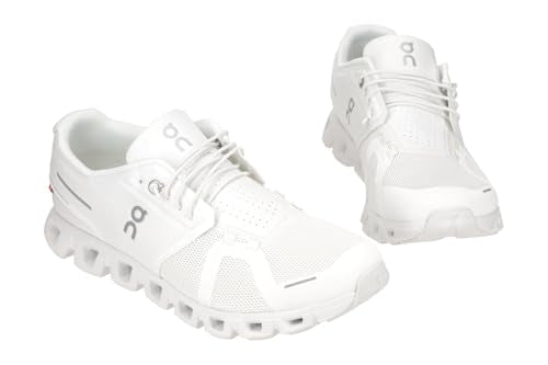 On Men's Cloud 5 Sneakers, All White, 10.5 Medium US