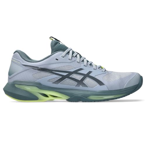ASICS Men's Solution Speed FF 4 Tennis Shoes, 10, Grey Blue/IRONCLAD