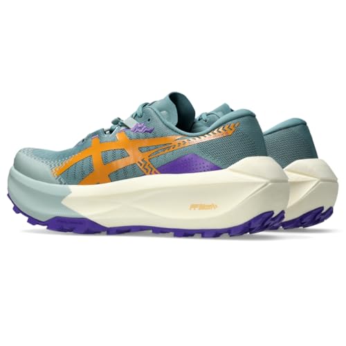 ASICS Women's Trabuco MAX 5 Running Shoes, 8, Foggy Teal/Radiant Amethyst