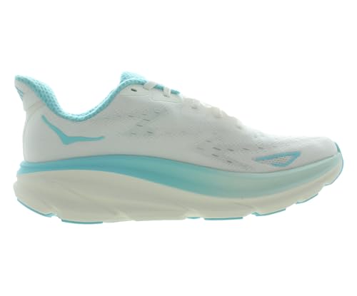 HOKA Clifton 9 Womens Shoes Size 8, Color: Frost/Rose Gold