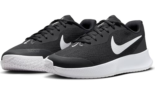 Nike Women's Vapor Lite 3 Hard Court Tennis Shoes, Black/White, 9.5