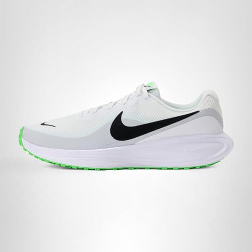 Nike Men's Revolution 8 Road Running Shoes, White/Black-Pure Platinum-Glacier Blue, 8