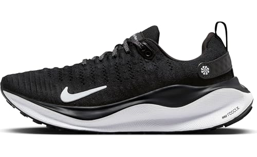 Nike InfinityRN 4 Women's Road Running Shoes (DR2670-001, Black/Dark Grey/White) Size 6