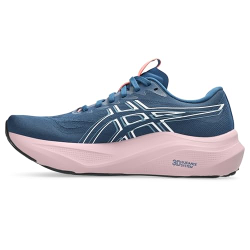 ASICS Women's GT-2000 14 Running Shoes, 9.5, Twilight Blue/White